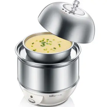 Медведь 220В медведь яичные котлы бытовые из нержавеющей стали паровой чаша