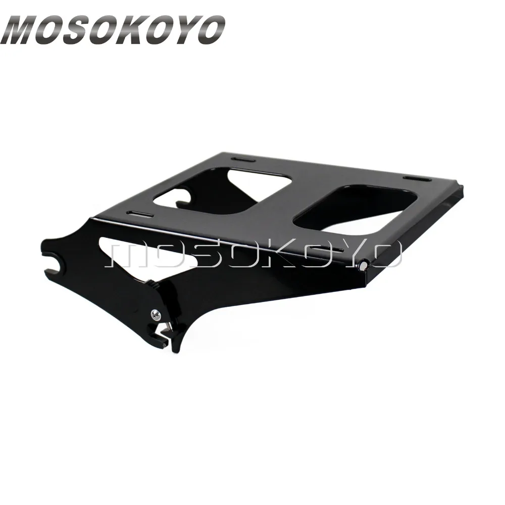 Motorcycle Two Up Detachable Tour Pak Pack Luggage Rack for Harley Touring Road King Street Glide FLHR FLHX 2014-Later Black |