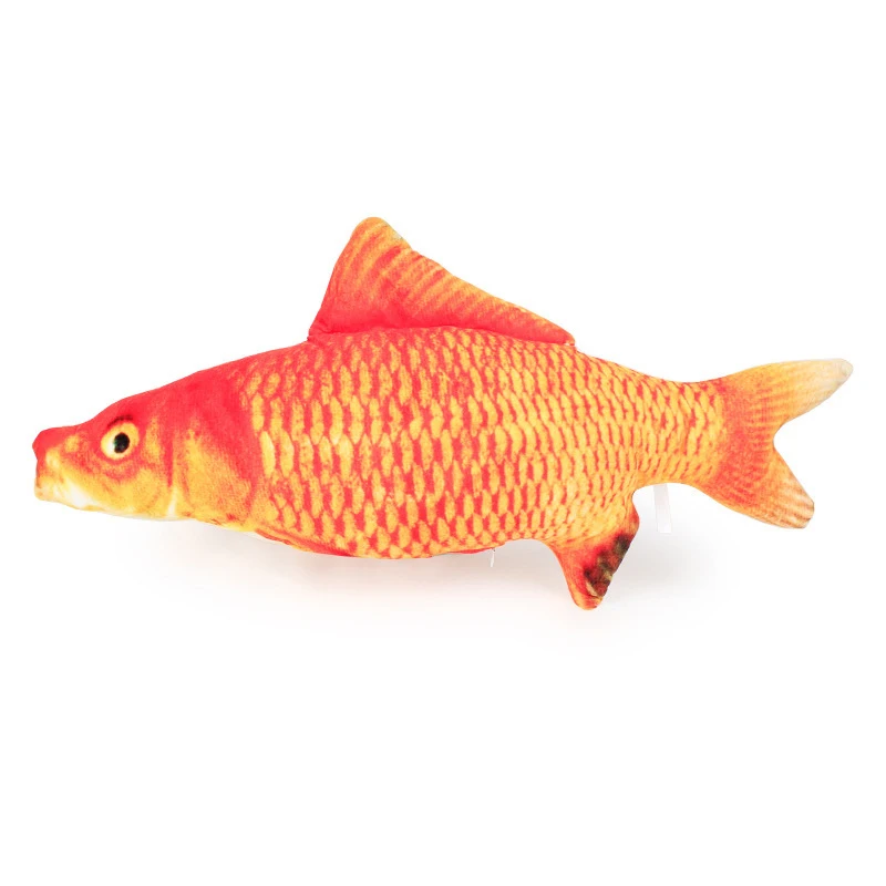 Carp HE игрушка для кошек плюшевая имитация рыбы маленькая кошачья мята кальмар Saury 3D моделирование чистка зубов жевательная игрушка кукла с подушкой для сна - Цвет: Carp