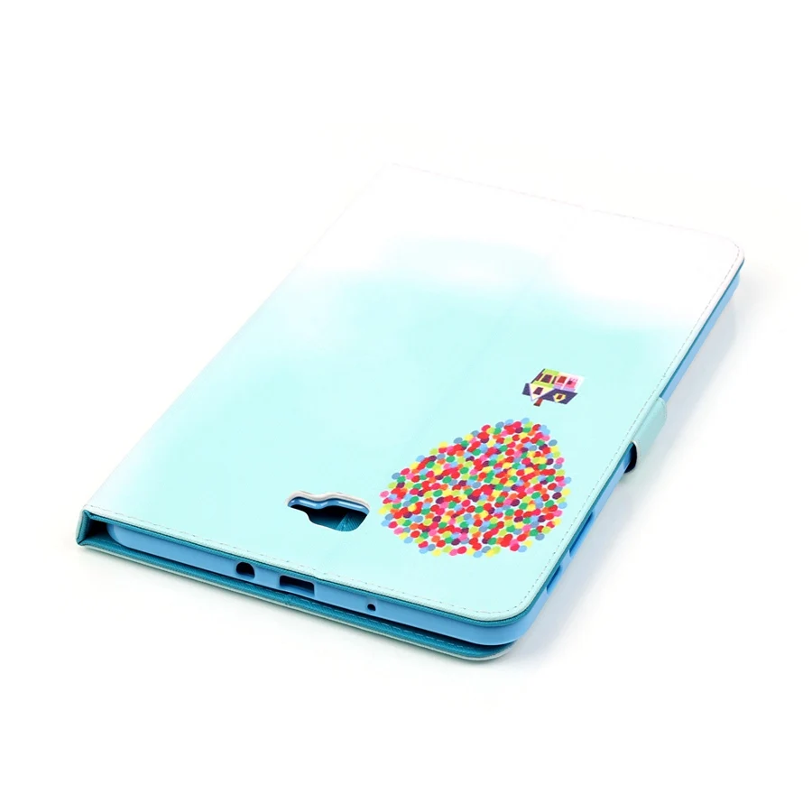 3D Модный чехол из искусственной кожи с принтом для Samsung Galaxy Tab A 10,1 SM-T585 T580 окрашенный кожаный чехол для планшета Tab A 10,1 дюймов
