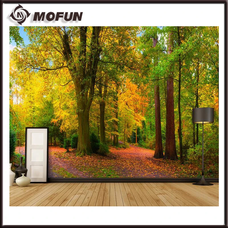 Пользовательские 3D первобытном лесу настенная фото стены Бумага Декорации для