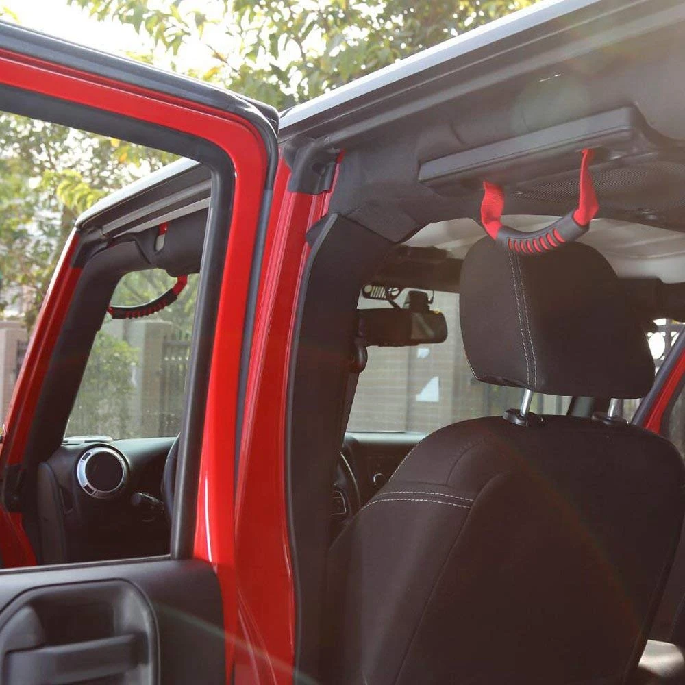 4 шт. задняя Боковая ручка для лобового стекла Jeep JK Wranger 2007 2018|Клипсы и зажимы авто|