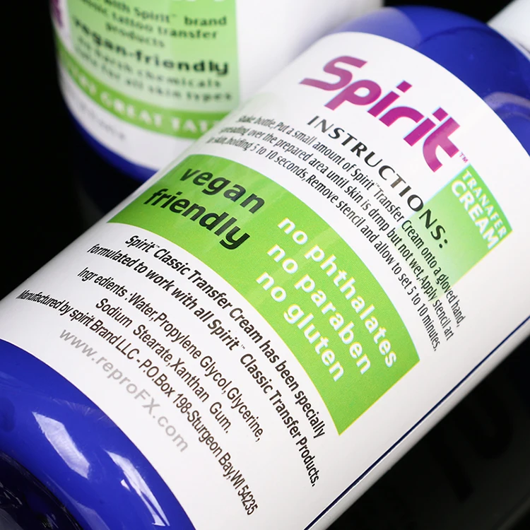 Крем трафарет для татуировок Spirit термальный раствор кожи лосьон 8 унций чернила
