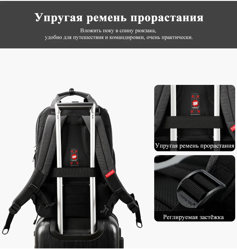 Бренд Tigernu, usb зарядка, 15,6 дюймов, для ноутбука, Противоугонный, мужской модный школьный рюкзак, мужской, прочный, Mochila, для путешествий, повседневные сумки для мальчиков
