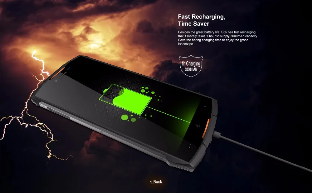 DOOGEE S55 смартфон с 5 5-дюймовым дисплеем восьмиядерным процессором MTK6750T ОЗУ 4 Гб ПЗУ