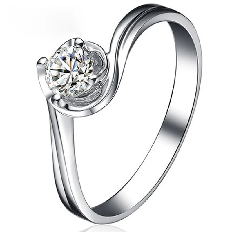 Женское кольцо для помолвки ANI 18 К белое/желтое/розовое золото (AU750) 0 2 КАРАТ