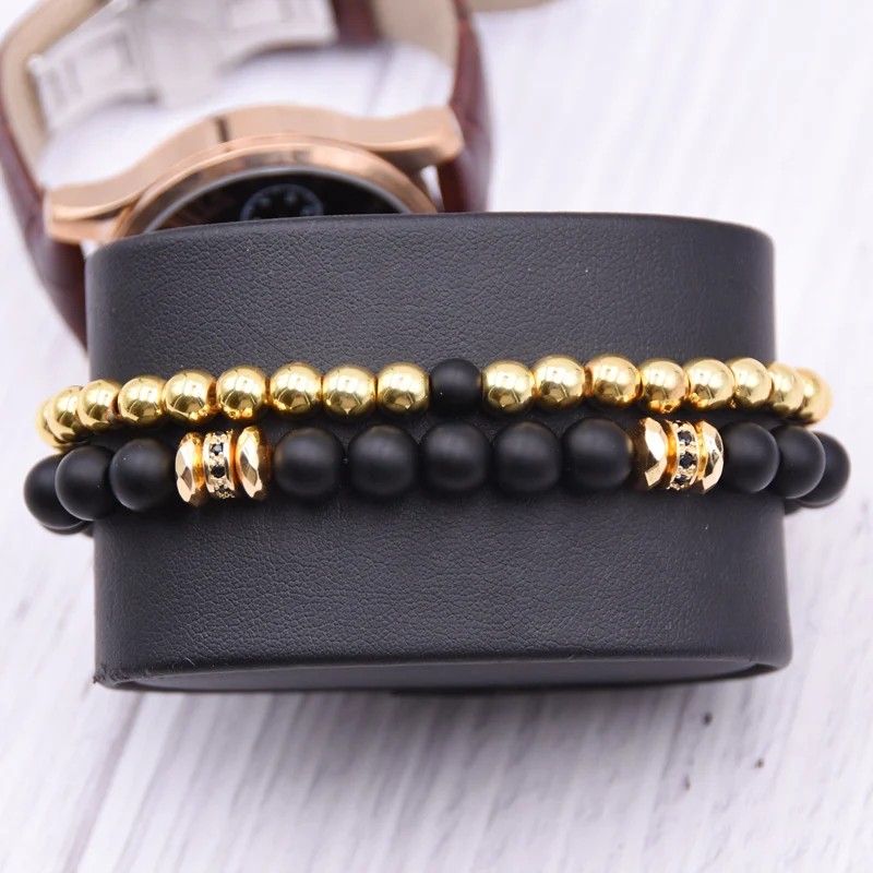 Новый дизайн 2019 мужской браслет из гематита тонкий здоровый похудение Роскошные