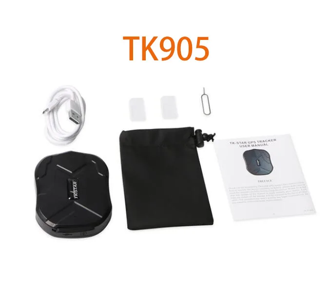 no charger no box Автомобильный gps трекер Tk905 TK905B Сильный магнитный водонепроницаемый GSM GPRS gps трекер анти-потеря системы для автомобиля охранной сигнализации устройства - Цвет: no charger no box