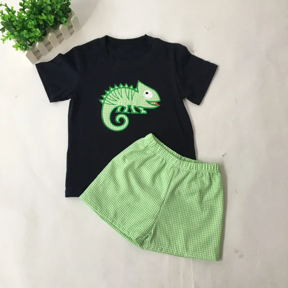 Puresun очень милая детская мальчик летняя одежда мультфильм аппликация Naby синяя