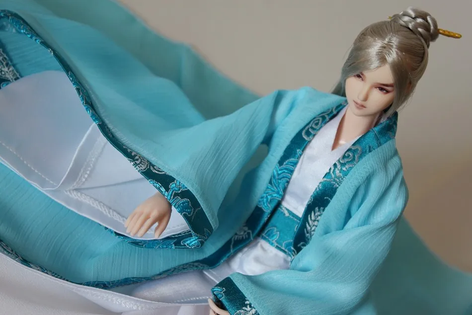 Прозрачный 1/6 BJD Obtisu древний костюм куклы одежда коагуляции синий - Цвет: Прозрачный