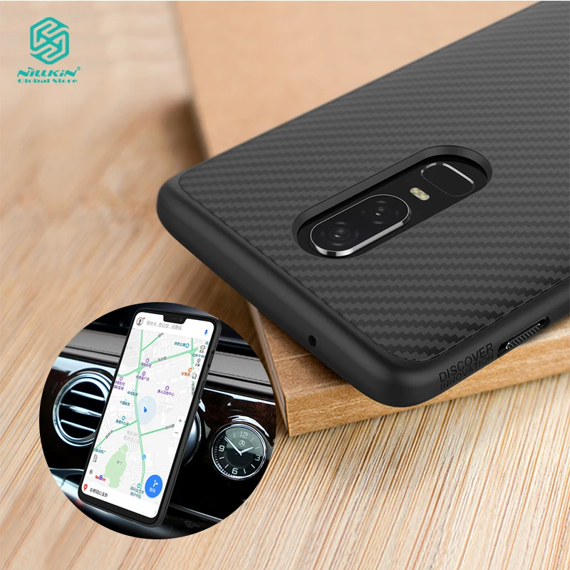 Чехол из синтетического волокна Nillkin для oneplus 6, Роскошный чехол для телефона, задняя крышка для oneplus 6T