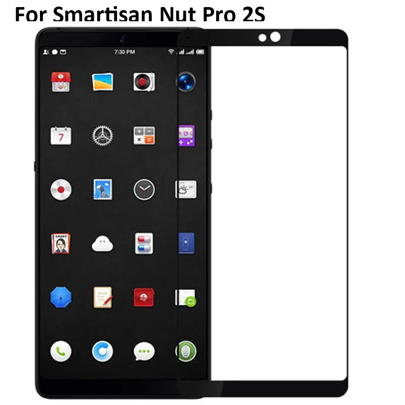 2 шт. ультра тонкая защитная пленка для экрана из закаленного стекла Черная Smartisan