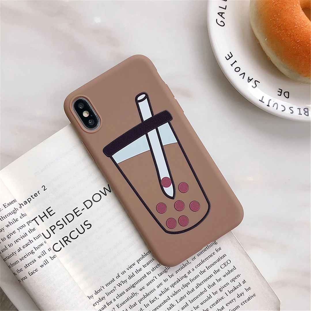 Ottwn Мягкий силиконовый чехол s для iPhone X, XR, XS, Max, 5, 5S, SE, мультяшный рисунок маргаритки, любовь, сердце, чехол для телефона, для iPhone 6, 6s, 7, 8 Plus - Цвет: T7