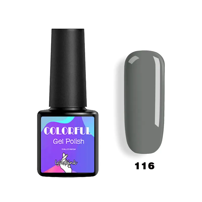 116 Lghzlink УФ Гель-лак набор все для маникюра Полупостоянный Vernis верхнее покрытие УФ светодиодный Гель-лак замачиваемый ногтей художественный Гель-лак для ногтей - Цвет: 116