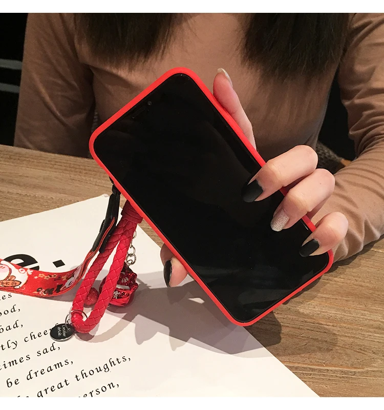 Чехол для телефона oneplus 6, 6, 3, 3 t, милый чехол для телефона с рисунком счастливого кота, для oneplus 5/5 t, мягкий чехол с мультипликационным принтом, fundas+ ремешок, Колокольчик для oneplus 6t