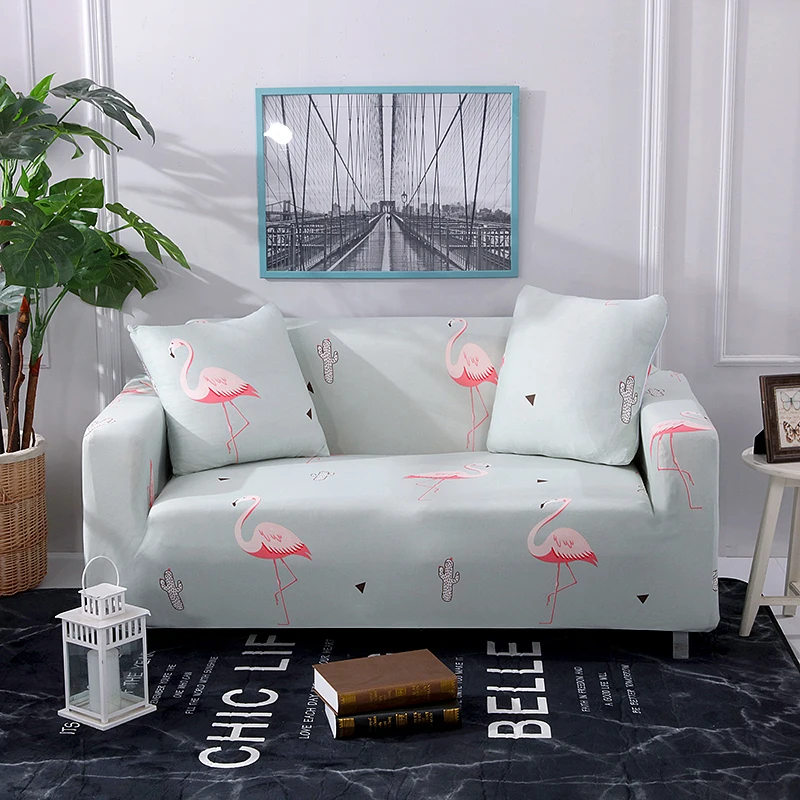 12 Black Plaid Elastic Sofa Protector Cover for Sofa Slipcovers Sectional L Shape Sofacover 1/2/3/4 Seater - Цвет: 12