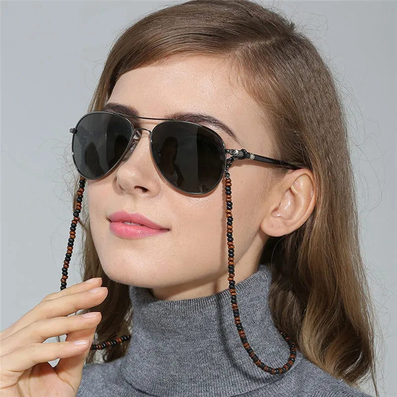 

Imixlot High Quality Wood Beads Sunglasses Lanyard for Women Elegant Eyewear Holder Reading Glasses Chain Retainer