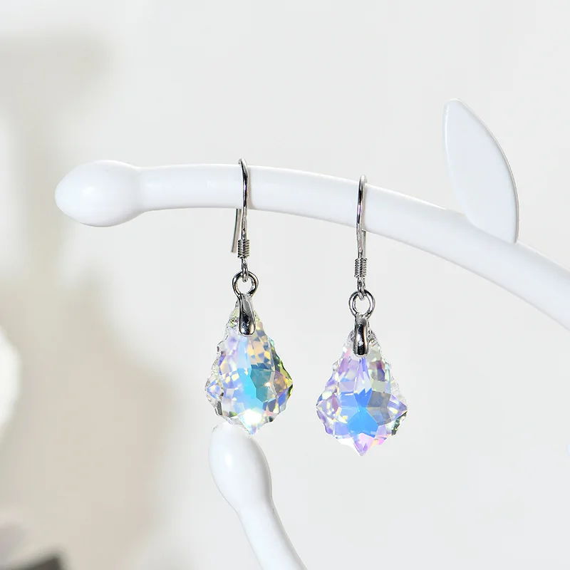 Warme Farben 2019 100% 925 пробы серебряные женские серьги капли с кристаллами Swarovski