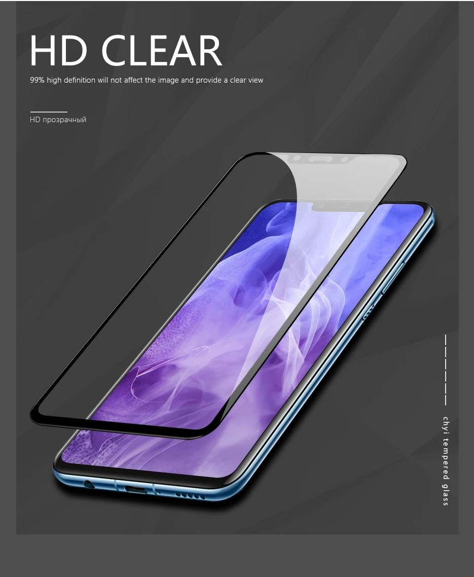 CHYI полное клеевое стекло для huawei Nova 3i защита экрана олеофобное покрытие полное покрытие для huawei Nova 3 стекло huawei P Smart