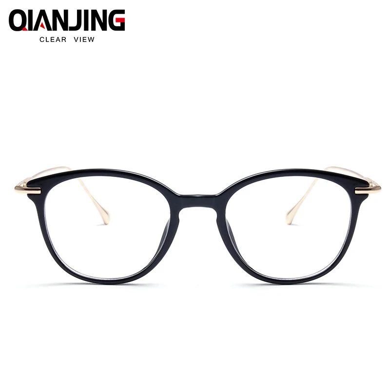 Новое поступление черный полный обод унисекс металлическая оптическая оправа с