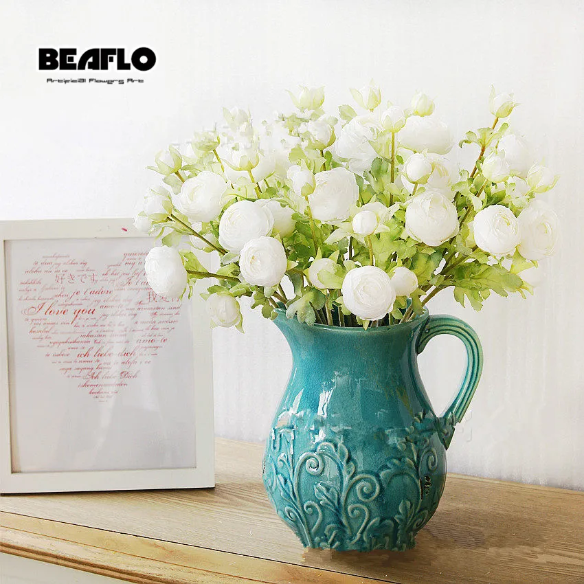 1 букет искусственных пионов романтические DIY искусственные шелковые цветы для