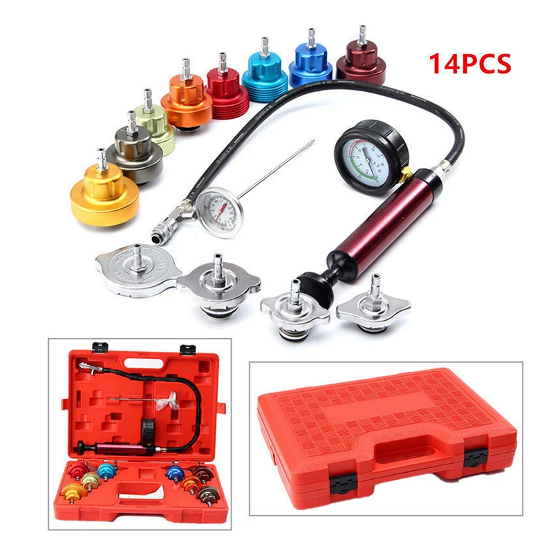 14 шт. набор инструментов для проверки давления радиатора|material|material detector |
