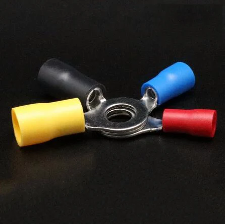 500 шт. RV3.5-6 изолированного провода кольцо разъем обжимной вывод 14-12AWG 0 5-1.5mm2 |