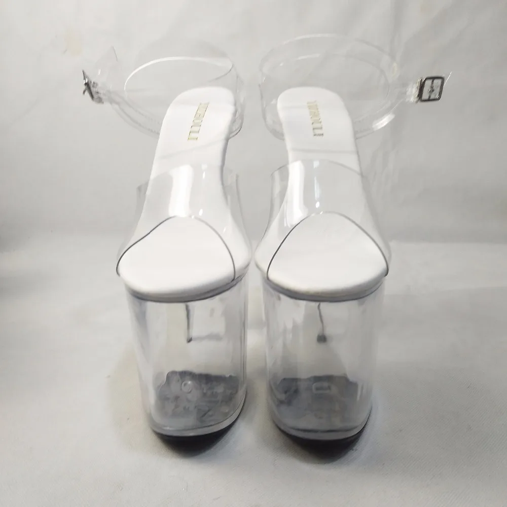 Новый стиль красивая прозрачная платформа на высоком каблуке 20 см сексуальные
