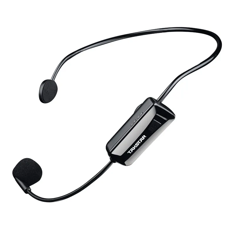 Беспроводной микрофон Takstar HM 200W UHF с головным убором используется для усилителя