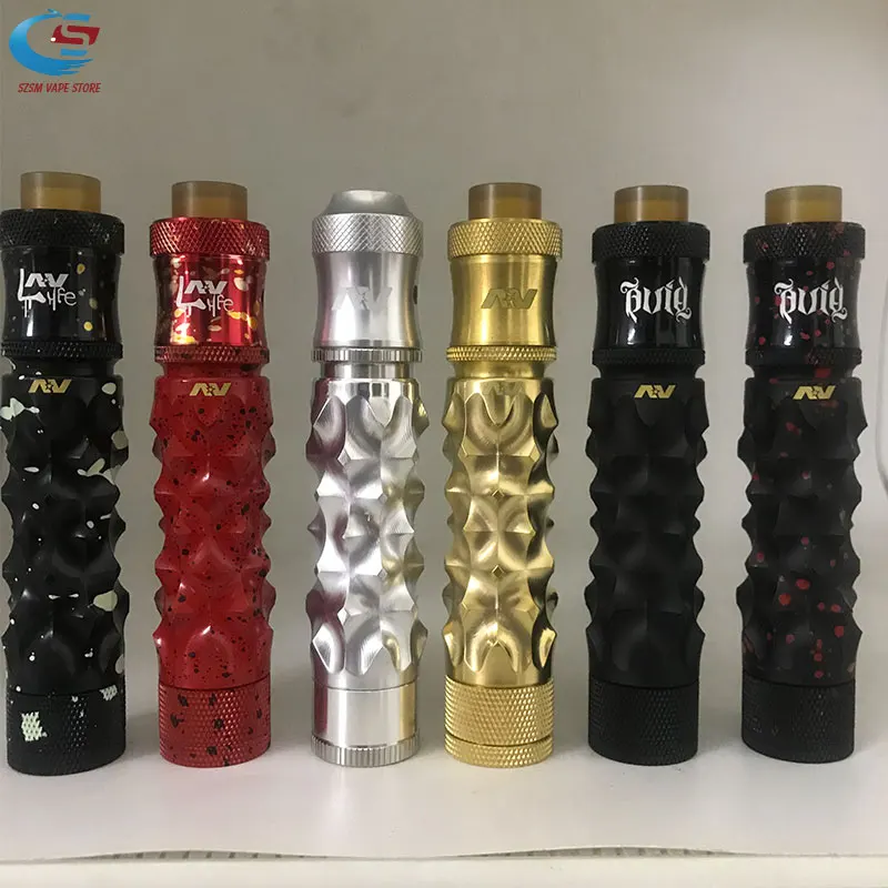 Электронная сигарета AV Medieval Gyres Mod kit 510 thread 18650 батарейный блок механический мод из