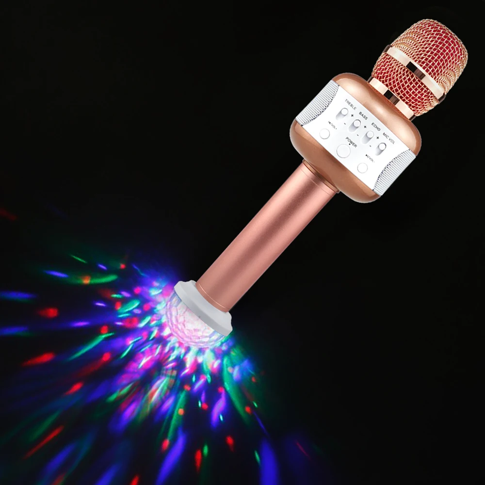 Микрофон профессиональный беспроводной караоке Mikrofon Microfone Bluetooth динамик KTV