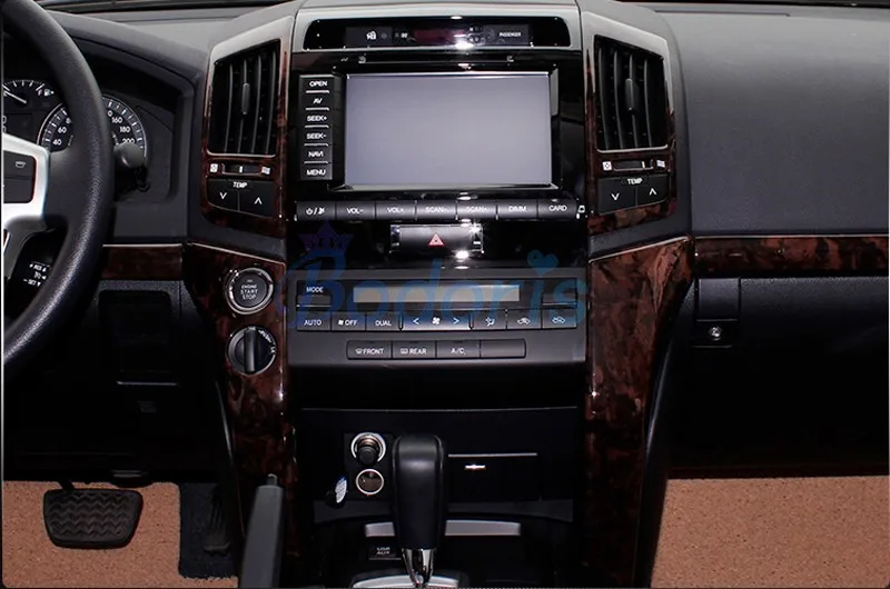 3 цвета для Toyota LC Land Cruiser 200 2008 2015 интерьерная деревянная Серебристая отделочная