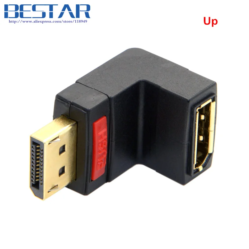 Наклонный Дисплей с углом поворота 90 градусов порт дисплея dp штекер в Female