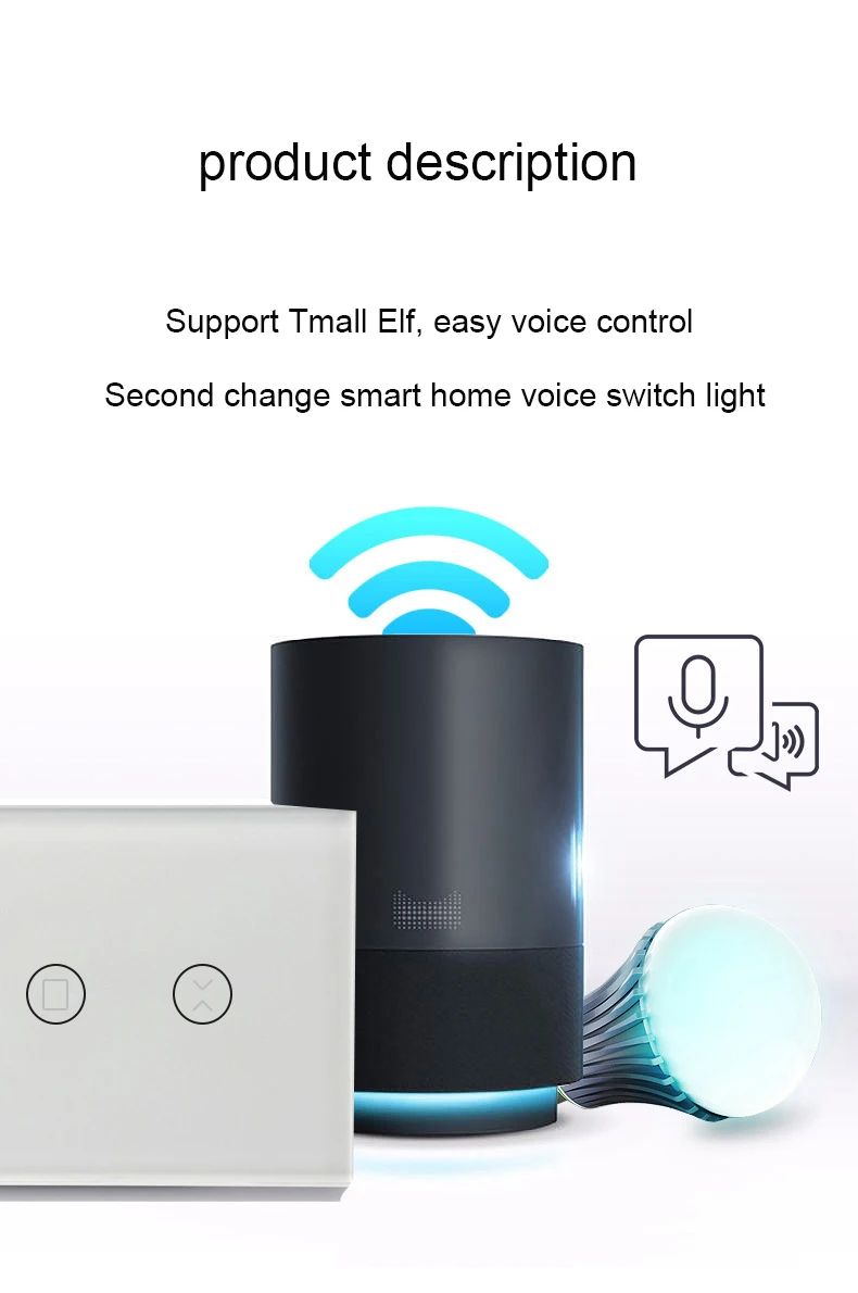 Wi-Fi умная штора переключатель Смарт жизнь туя приложение Электрический моторизованный занавес слепой рольставни работает с Alexa и Google дома