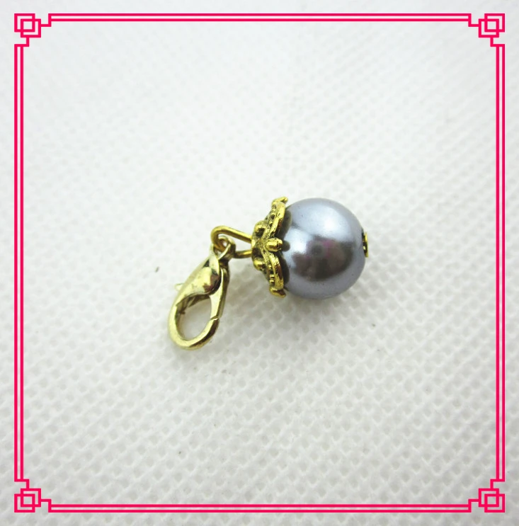 20 шт./лот серое золото жемчуг подвески омары застежка подвесная Подвеска/браслет