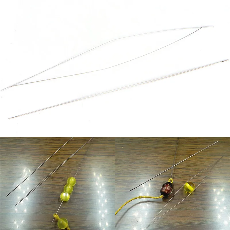 5 шт. изогнутые иглы для бусин с большим глазом шнур резьбы легкие инструменты