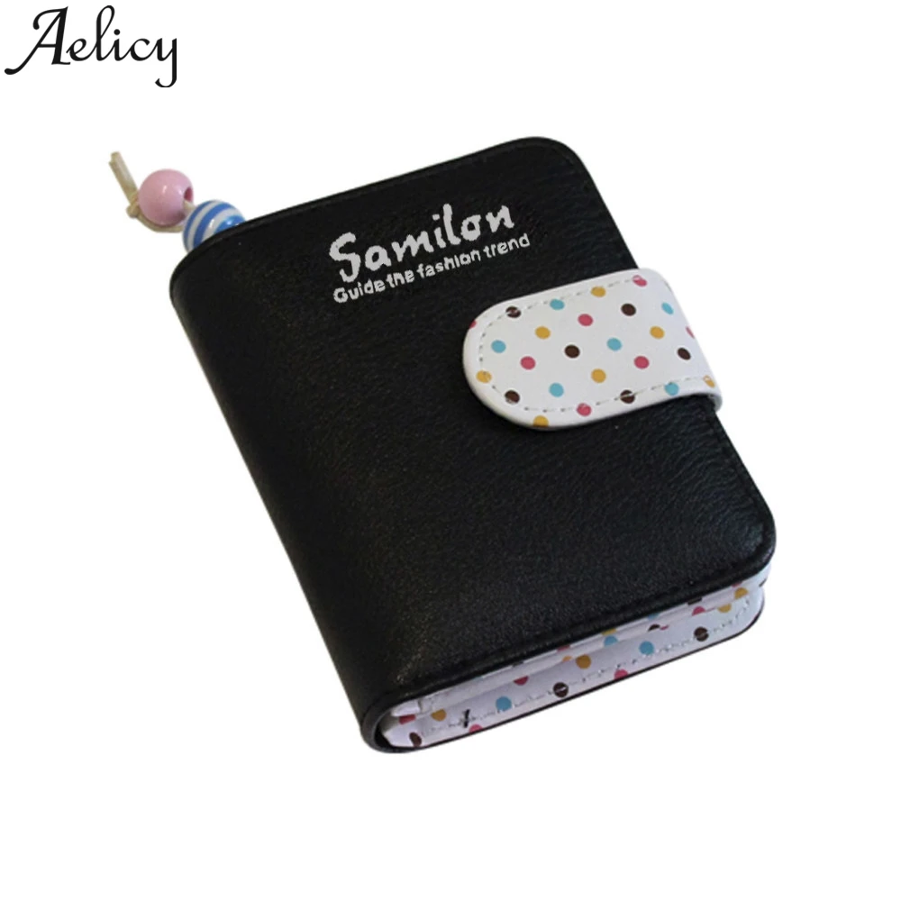 Aelicy 2019 Модный милый короткий кошелек в горошек для монет женская кожаная сумка
