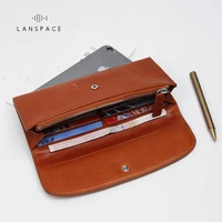 lanspace genuine leather men wallets designer coin purses holders famous brand purse