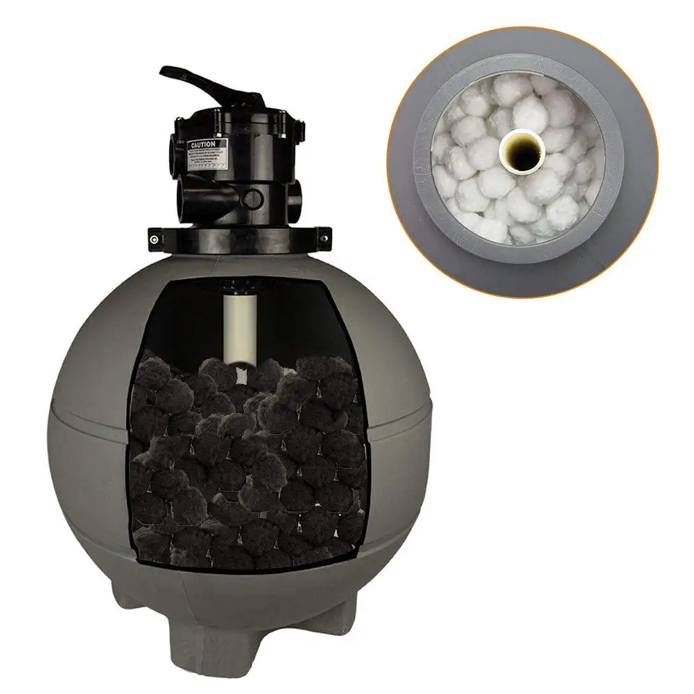 Высокопрочный фильтр шар из волокна оборудование для чистки бассейна