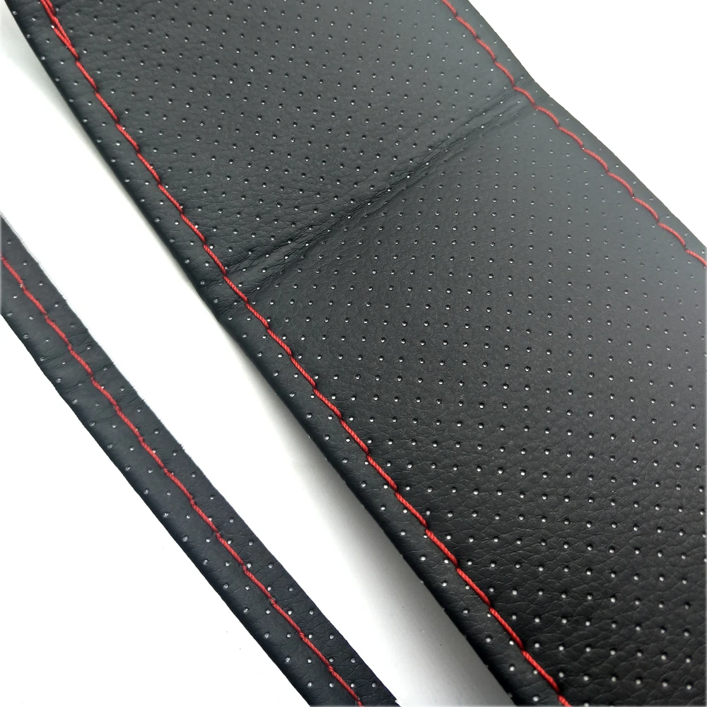 CNIKESIN 1PCS Car Universal DIY Steering Wheel Hubs Cover Needles and Thread Artificial leather styling | Автомобили и мотоциклы