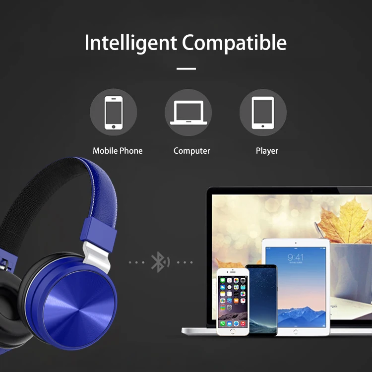 Модные Bluetooth 4,2 Беспроводные стереонаушники складное кожаное оголовье шумоподавление Hifi бас гарнитура Поддержка TF карта