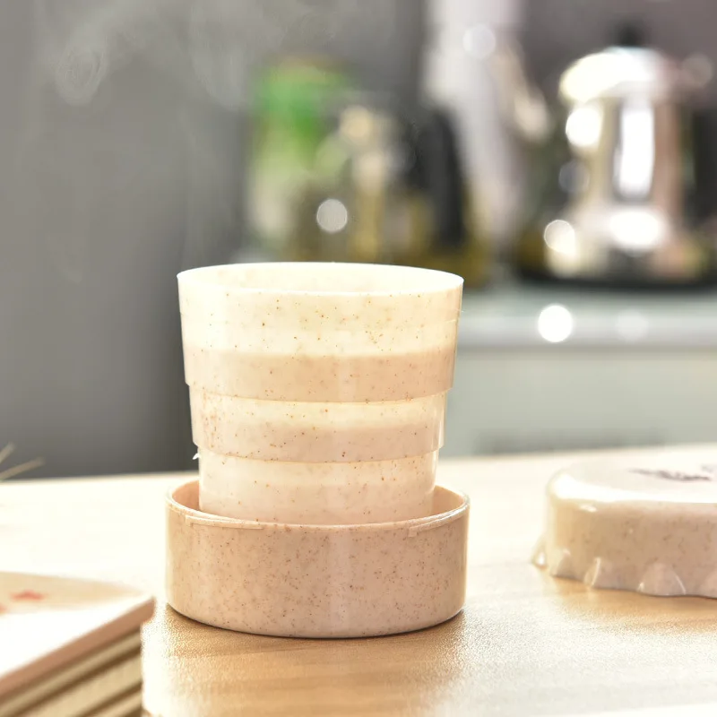 1 шт. Модная Портативная телескопическая складная чашка для питья путешествий