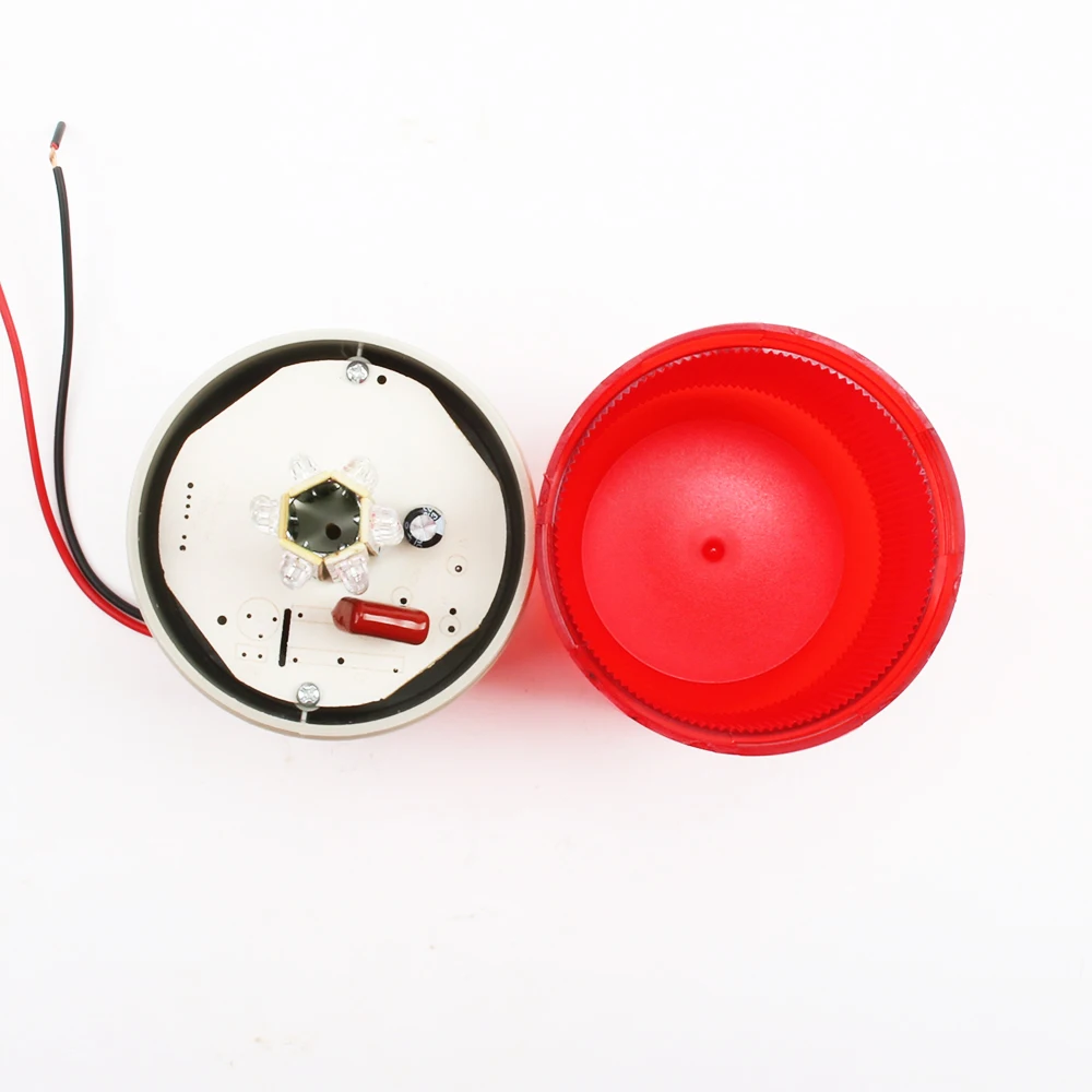 LED 1081J DC 12V 24V AC 110V 220V Вращающаяся промышленная сигнальная лампа для башни звуковой