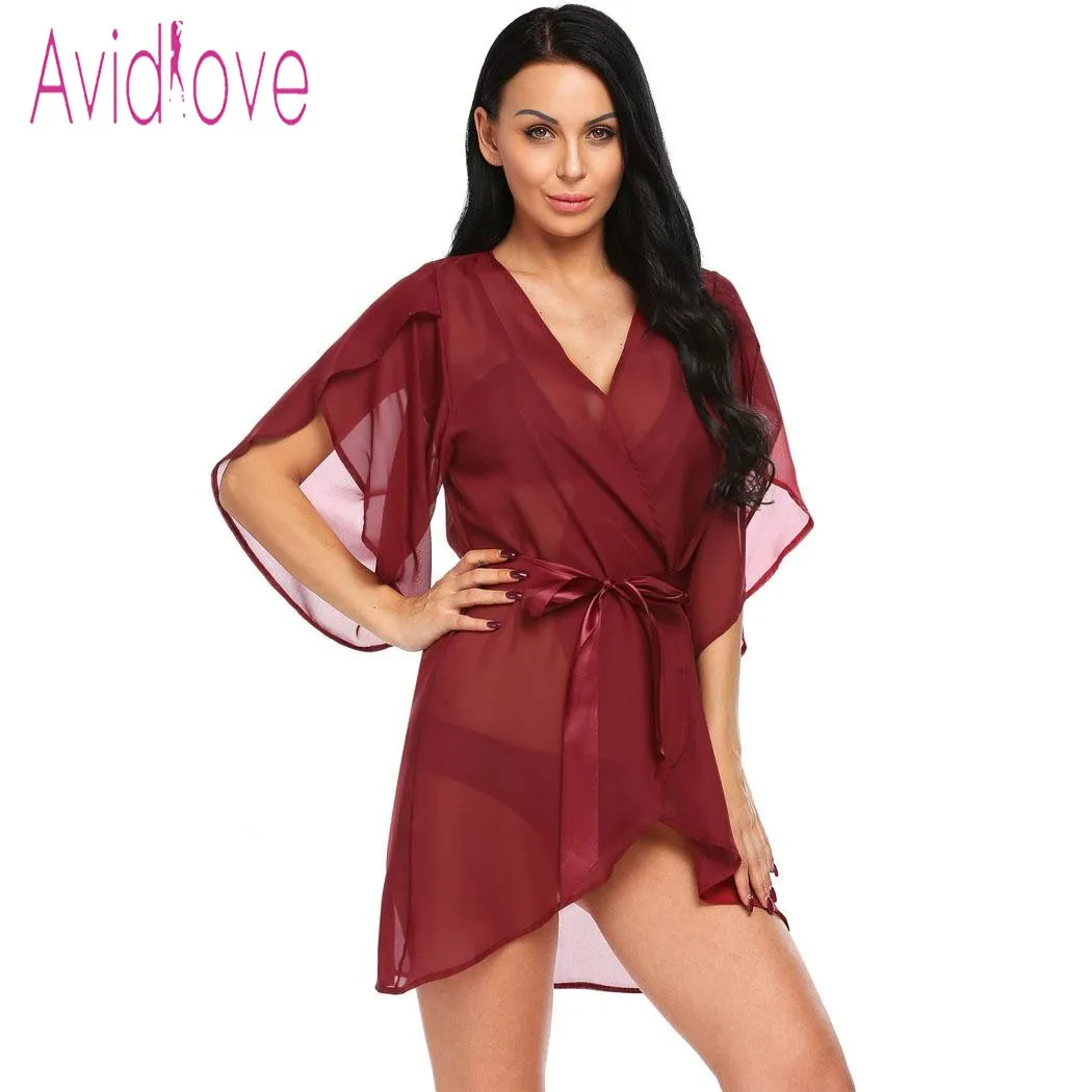 Avidlove кружевной халат с лепестками женское нижнее белье сексуальная эротическая