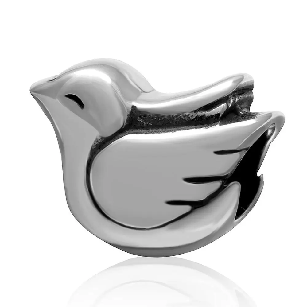12 Soulbead для Pandora, подвески, серебро, 925,, пара, птицы, любовь, бусины, фламинго, Тропический попугай, подвеска, Шарм - Цвет: 12