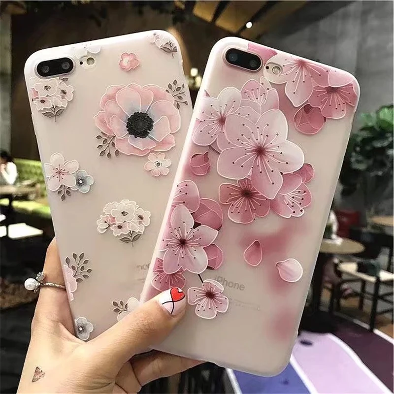 Модный мягкий защитный чехол из ТПУ с цветочным узором для iPhone 5, 5S, 5SE, тонкий бампер, чехол для iPhone, чехол на 5S, Силиконовая накладка