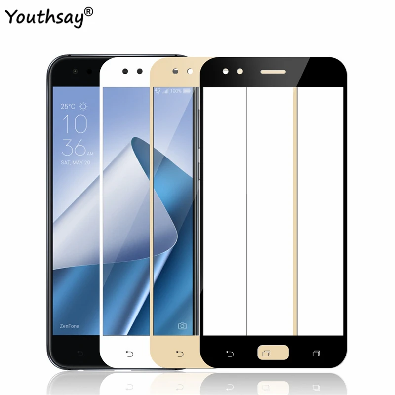 

2PCS Tempered Glass For Asus Zenfone 4 Screen Protector Full Cover Protective Film For Zenfone 4 ZE554KL Glass For Asus ZE554KL
