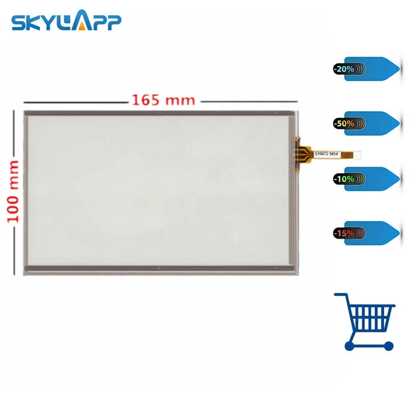 Skylarpu 7 дюймовый 4 проводной резистивный сенсорный экран 165 мм * 100 дигитайзер для