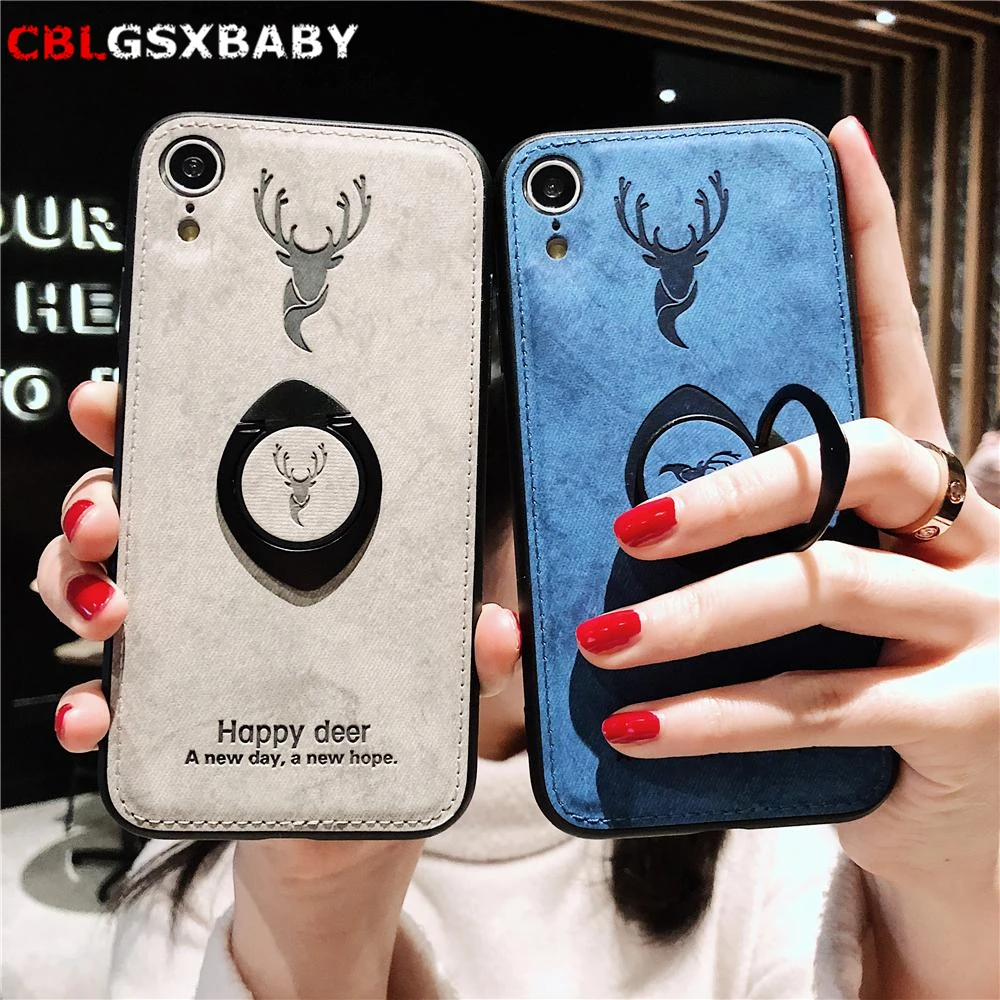 CBL кольцо ткань противоударный чехол для iphone 7 Plus 8 6 6s X XS XR телефона максимальный |