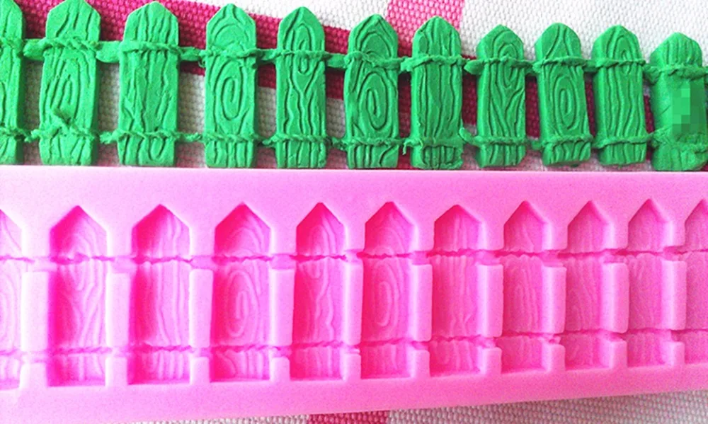 Новое поступление! Дизайн 130 забор силиконовые 3D Торт Помадка украшение торта